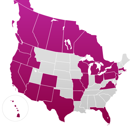 Ready presence across North America